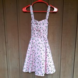 Floral Pink Mini Dress